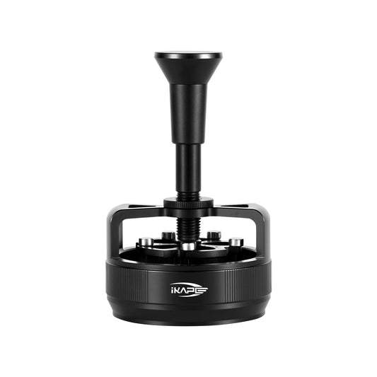 IKAPE 58MM WDT Tool for Espresso, 0.25mm 14 Needles Distribution Tool with One-Press Auto Rotation & Adjustable Depth, 10 Magnetic Base, Espresso Stirrer