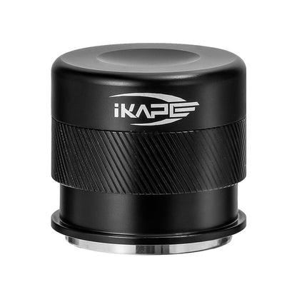 IKAPE 51mm Espresso Tamper, Premium Barista Coffee Calibrated Tamper with Spring Loaded, 100% Stainless Steel Tamper Compatible with All 51MM Bottomless Portafilter (Black)