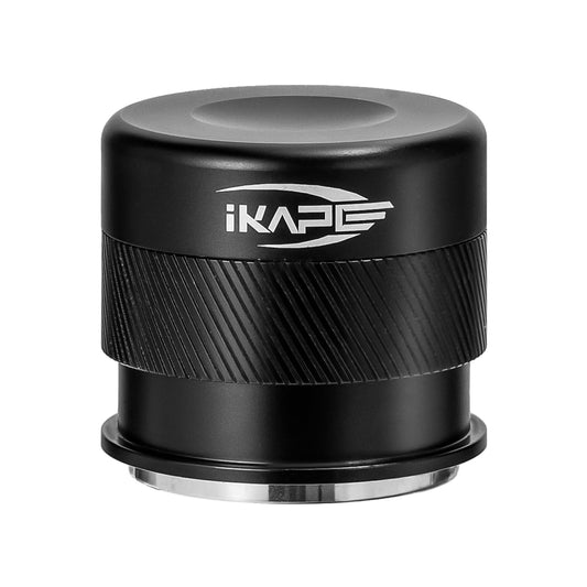 IKAPE 51mm Espresso Tamper, Premium Barista Coffee Calibrated Tamper with Spring Loaded, 100% Stainless Steel Tamper Compatible with All 51MM Bottomless Portafilter (Black)