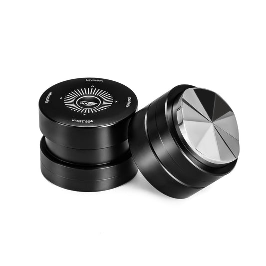 IKAPE 58.35MM Espresso Coffee Distributor, Coffee Dual-Bearing & High-Speed Distribution Tools, Adaptive Height Coffee Tamper Leveler for Over 58mm Portafilters