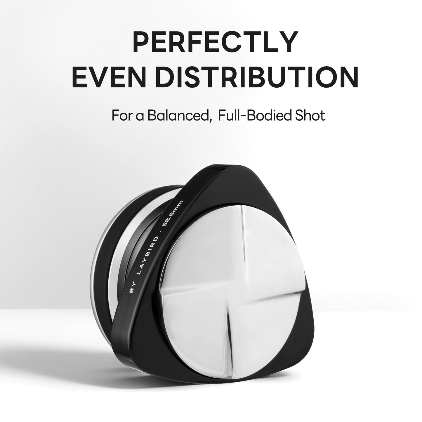 LAYBIRD TriSpin Espresso Distributor, Fits 53.3mm & 54mm, Gravity-Assisted