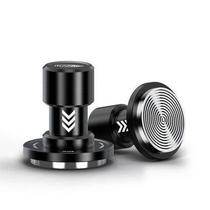 IKAPE 58.35MM V6 Impact Espresso Tamper with Sound Feedback, 15lb/30lb Interchangeable Springs, Espresso Low-Profile Tamper with Triple-spring System, Fits Over 58mm portafilters