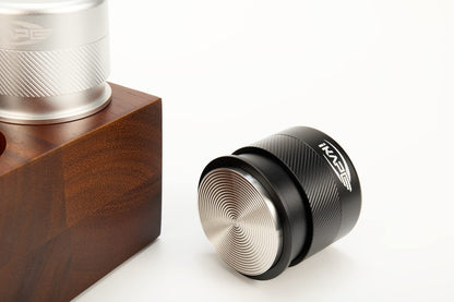 IKAPE 51mm Espresso Tamper, Premium Barista Coffee Calibrated Tamper with Spring Loaded, 100% Stainless Steel Tamper Compatible with All 51MM Bottomless Portafilter (Black)