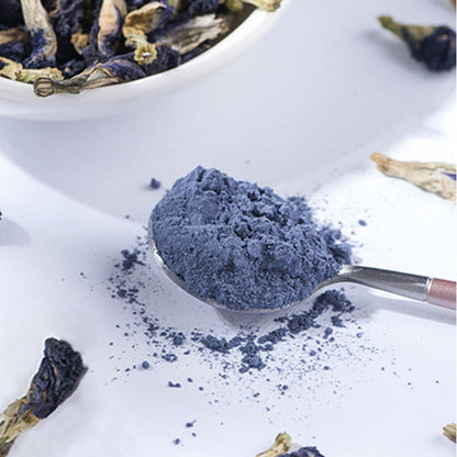 SXETBEAN Butterfly Pea Flower Powder | 3.5oz/100g Butterfly Pea Flower Tea Powder | Blue Matcha Powder | Blue Food Coloring for Cocktail, Smoothies, Baking, Lattes | No Add Sugar