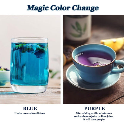 SXETBEAN Butterfly Pea Flower Powder | 3.5oz/100g Butterfly Pea Flower Tea Powder | Blue Matcha Powder | Blue Food Coloring for Cocktail, Smoothies, Baking, Lattes | No Add Sugar