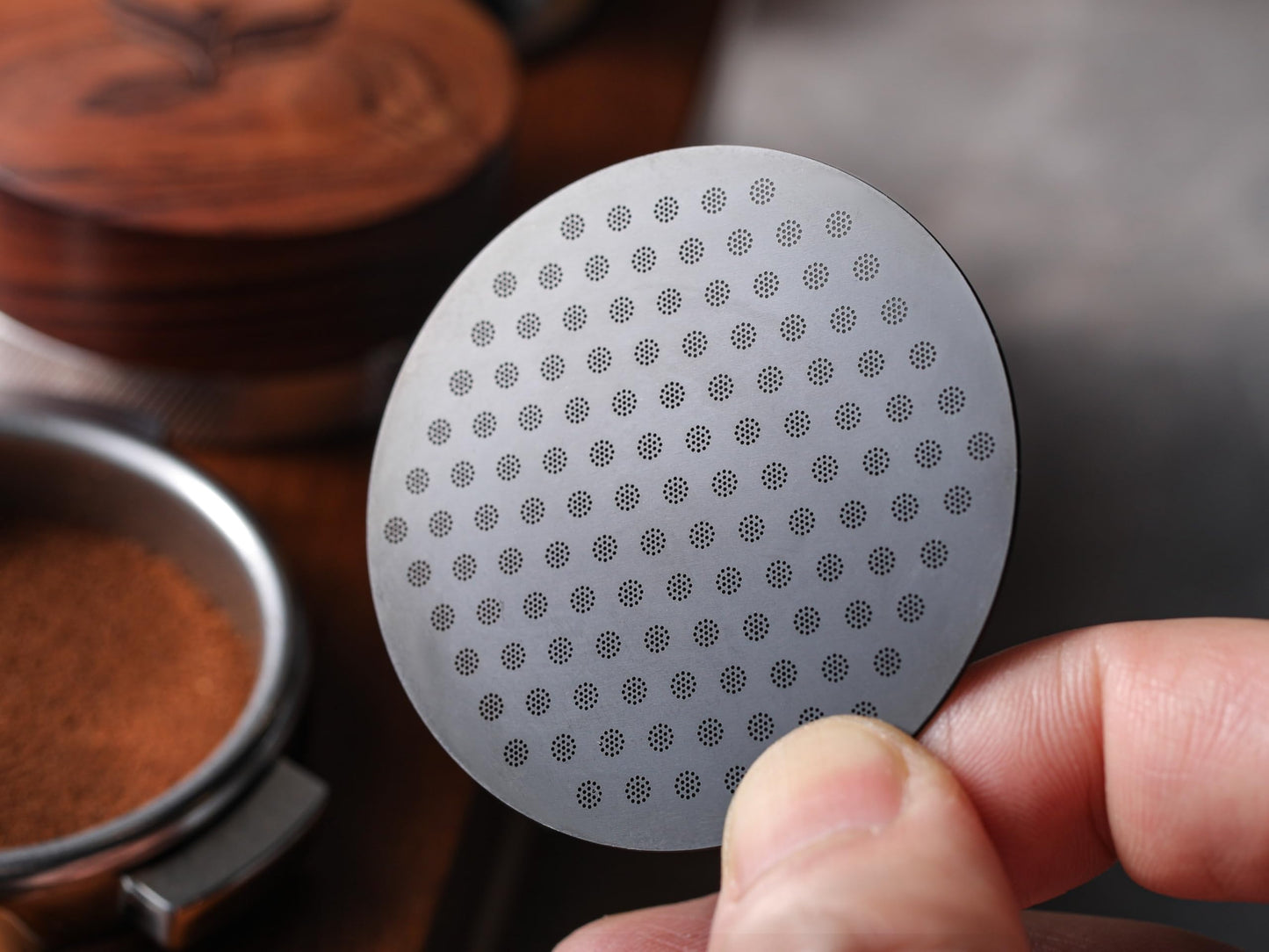 KNODOS 58mm Espresso Puck Screen 2 Pack Stainless Steel Coffee Puck Filter, Ultra-Thin 0.8mm Espresso Screen For 58 mm Portafilters