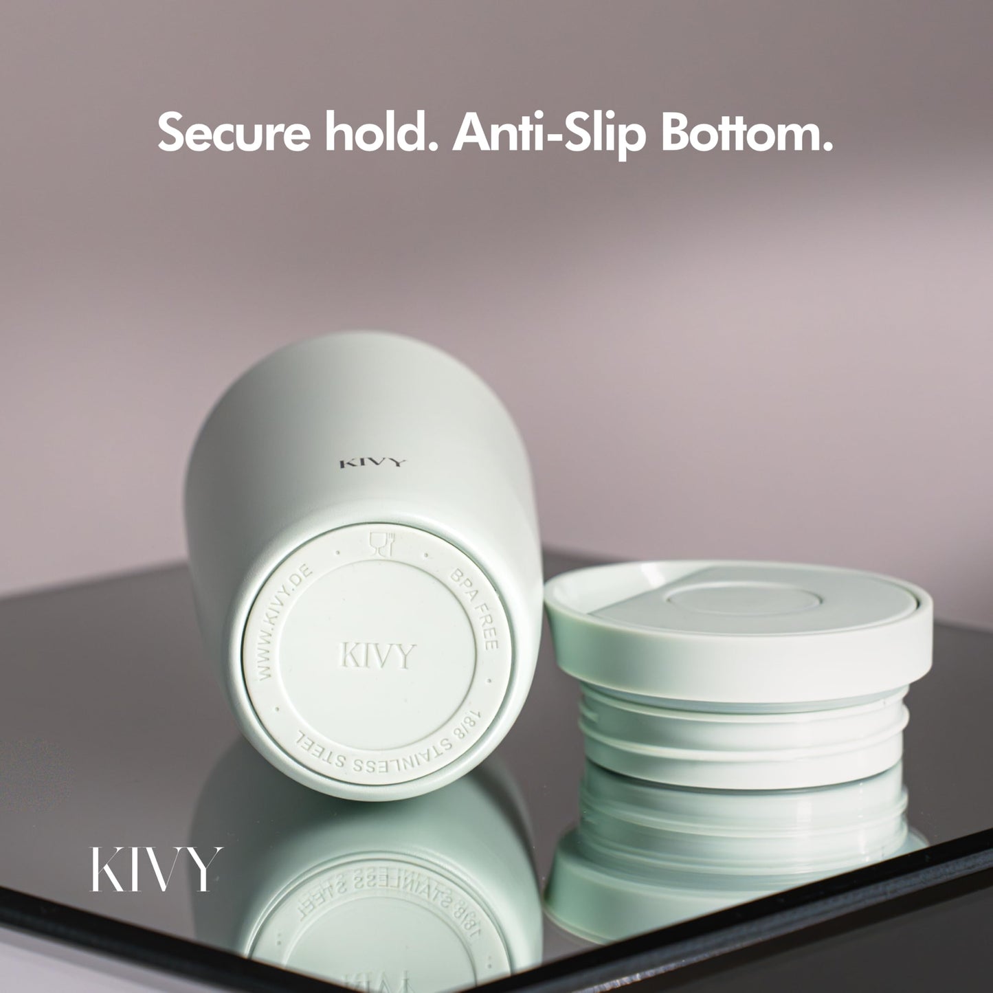 KIVY Travel Coffee Mug Tumbler [24h Cold | 6h Hot] Reusable Insulated Coffee Tumbler Stainless Steel - Spill Proof Coffee Travel Mug - Leakproof 12oz Insulated cup to go - Dishwasher Safe, BPA Free
