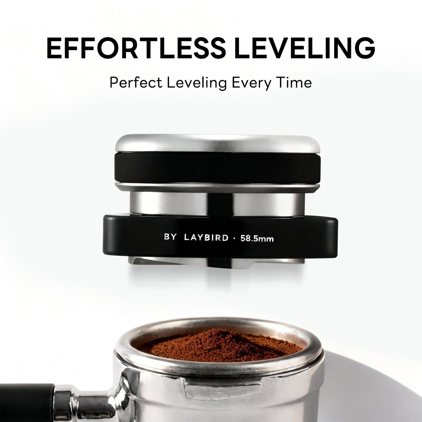 LAYBIRD TriSpin Espresso Distributor, Fits 53.3mm & 54mm, Gravity-Assisted
