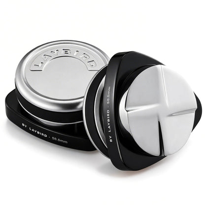 LAYBIRD TriSpin Espresso Distributor, Fits 53.3mm & 54mm, Gravity-Assisted