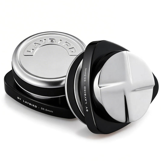 LAYBIRD TriSpin Espresso Distributor, Fits 53.3mm & 54mm, Gravity-Assisted