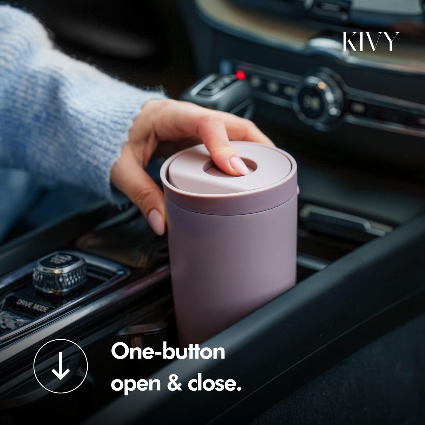 KIVY Travel Coffee Mug Tumbler [24h Cold | 6h Hot] Reusable Insulated Coffee Tumbler Stainless Steel - Spill Proof Coffee Travel Mug - Leakproof 12oz Insulated cup to go - Dishwasher Safe, BPA Free