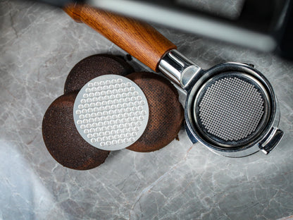 KNODOS 58mm Espresso Puck Screen 2 Pack Stainless Steel Coffee Puck Filter, Ultra-Thin 0.8mm Espresso Screen For 58 mm Portafilters