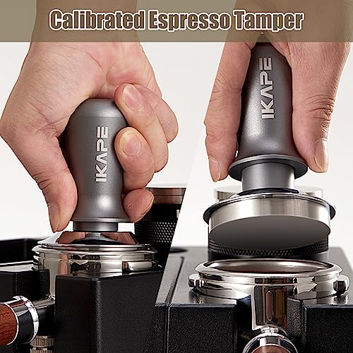 IKAPE 53.3mm Ace Transparent Spring-Loaded Calibrated Tamper