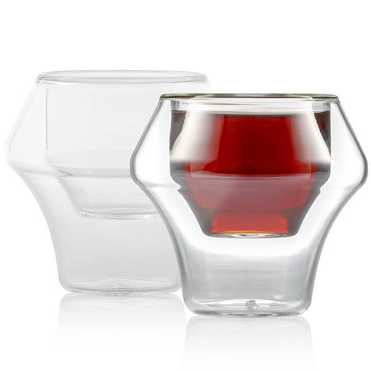MHW-3BOMBER Double-Wall Glass Espresso Cups (Set of 2) – G5058