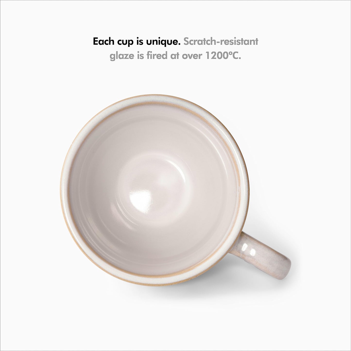 KIVY 3 oz Stoneware Espresso Cups & Saucers (Set of 4) – Blue